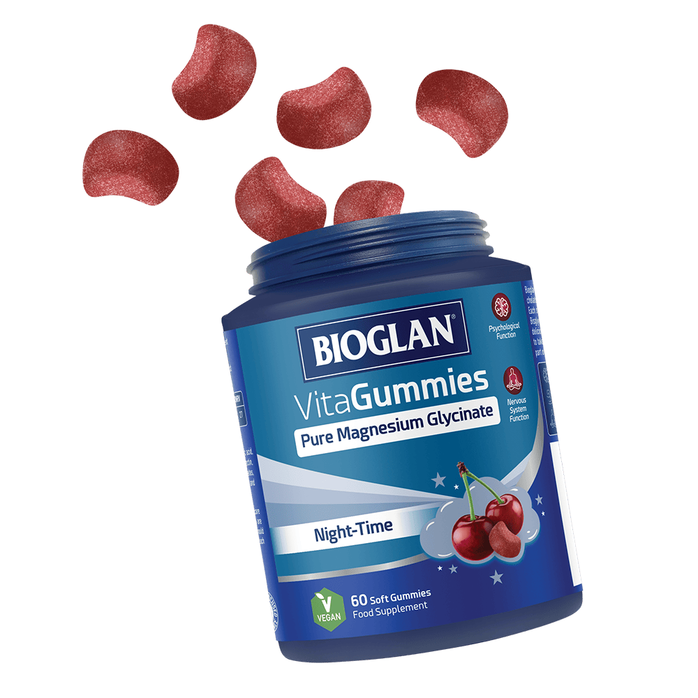 Magnesium Glycinate jar with Gummies